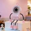 2026 Summer New Cute Cartoon Robot Handheld Fan, LED Light Smart Digital Display Desktop Fan