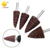 6mm Round Shank Tapered Sandpaper Flap Wheel Grinding Head with Handle