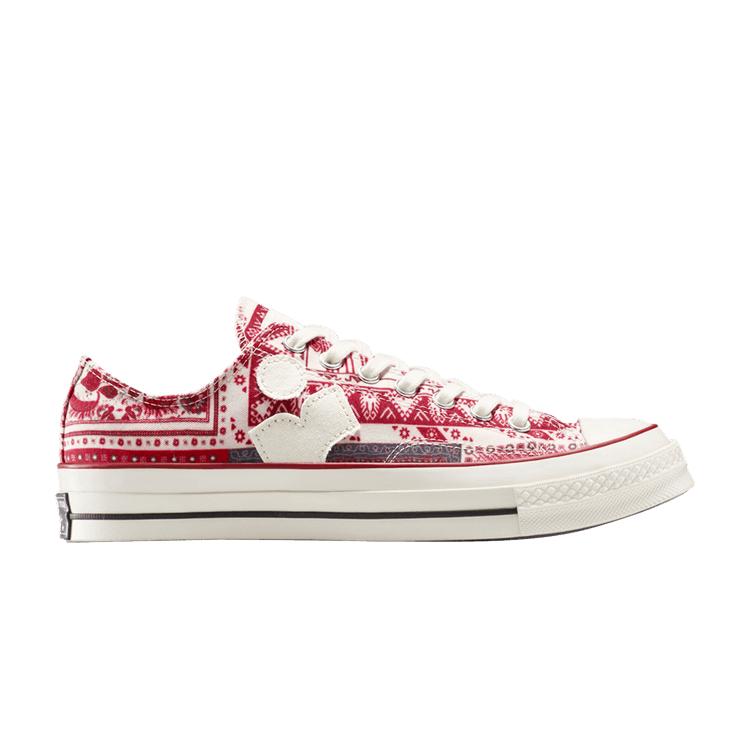 

Converse Isabel Marant x Chuck 70 Low Красный платок-бандана Женские кроссовки Ванильное мороженое Черный A14801C 40