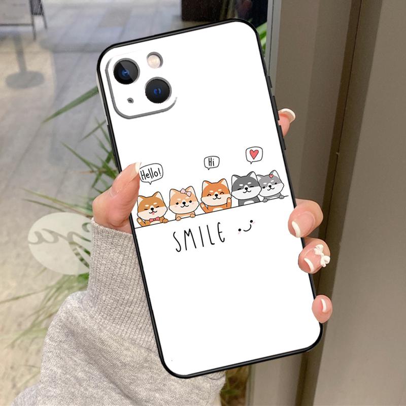 Animal Shiba Inu Case For iPhone 17 Pro Max 16 14 13 12 11 15 Pro Max Plus 12 13 Mini 16e 17 Air Back Cover