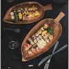 1PC Serving Wooden Tray Restaurant Western Food Plate Japanese Creative Breakfast Wooden Plate Sushi Dessert Fruit