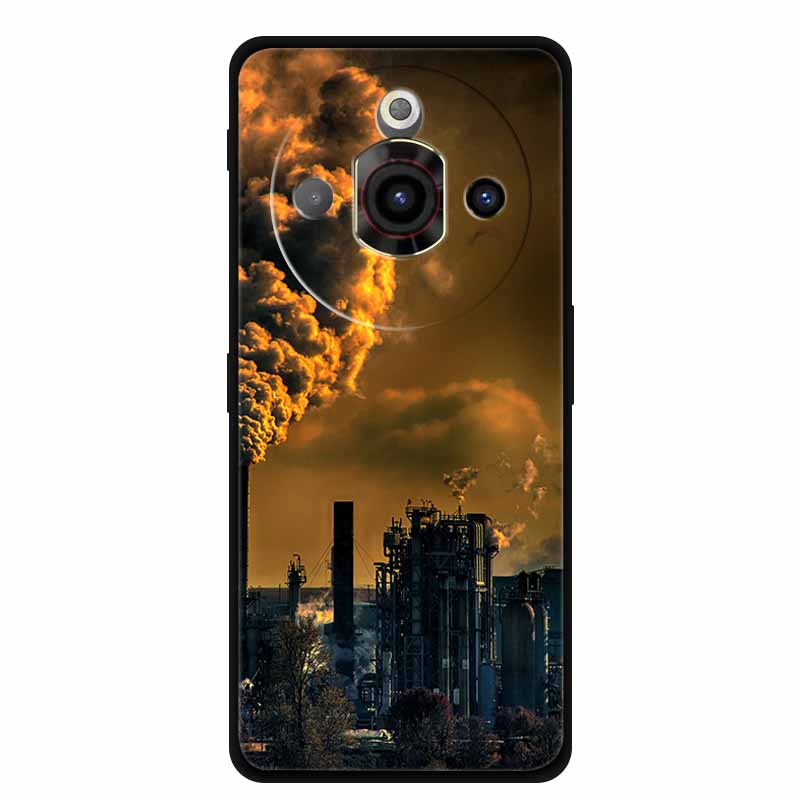 For NUBIA Focus Pro 5G Case Original Soft Silicone TPU Phone Cases Back Cover For NUBIAFocus Pro Fashion Planet Protective Coque