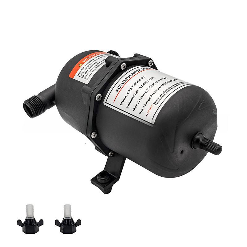Micro Water Pump Pressure Tank 0.8L Gas Storage Tank Rv Yacht Diaphragm Pump Constant Pressure Water Supply Equipment