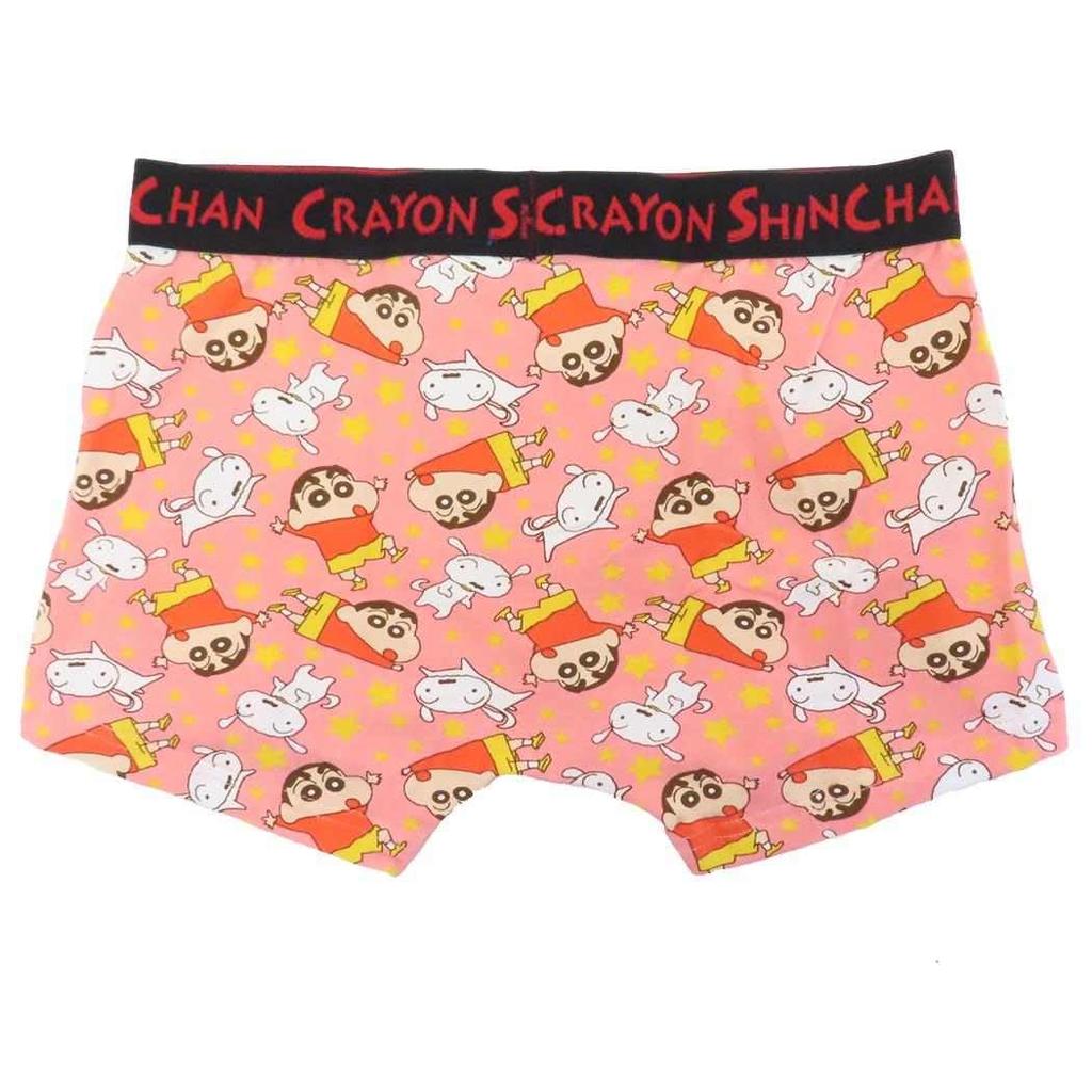 Small Planet Crayon Shin-chan Men's Boxer Briefs, Star Pattern, Size L