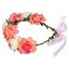   Flower Wreath Headband Floral Garland Headpiece Artificial Floral Crown for Women