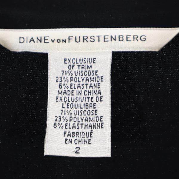 DIANE VON FURSTENBERG tailored jacket 2 Black series Women Used