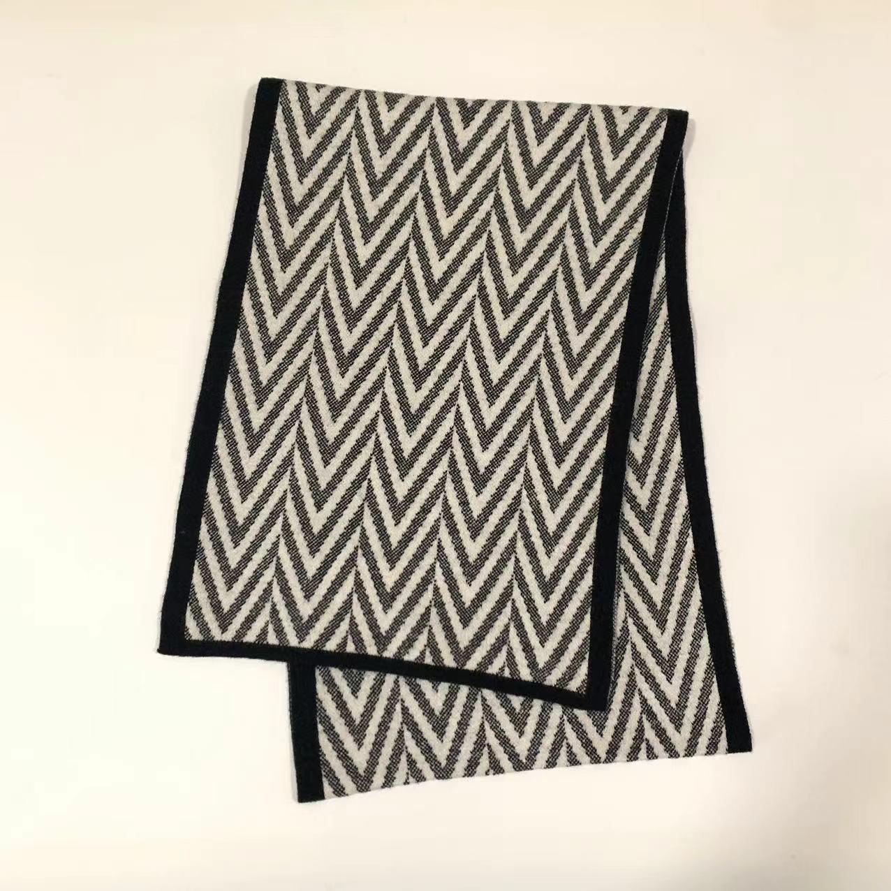 Легкий кашемировый вязаный шарф-манишка в корейском стиле - Модный и универсальный жаккардовый шарф Over 175cm