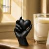 PLA Sculpture for Gifts Hand Holding Heart 3D Printed Figurine, Modern Minimalist Sculptural Desk Decor, Romantic Ornaments Home Accent Shelf