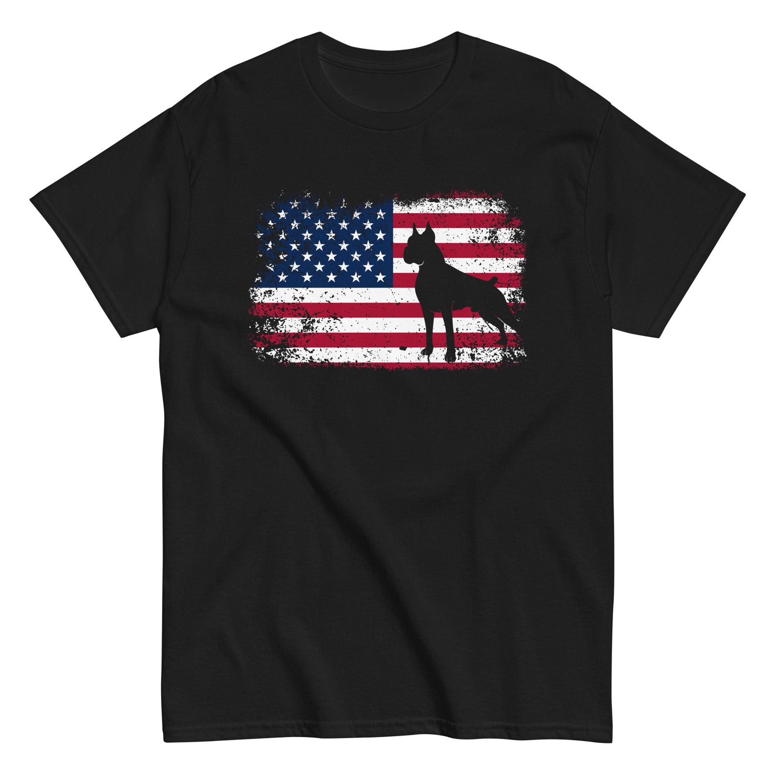 4th Of July Patriotic Dog Mom Dad US American Flag Boxer T-hirt S разноцветный