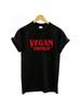Vegan Things Letter Print T Shirt Wo'unisex Short Sleeve O Neck Loose Tshirt Summer Wo'unisex Tee Shirt Tops Camisetas Mujer