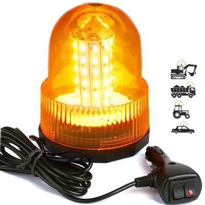 Waterproof Rotating Flashing LED Warning Construction Warning Work Yellow Rotating Emergency Flashing Signal Emergency Car Flashlight Strobe Powerful