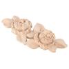 1 Stück 16x6,5cm Geschnitzte Eck-Onlay-Applikation Tür Schrank Rose Unbemalt Europäischer Stil