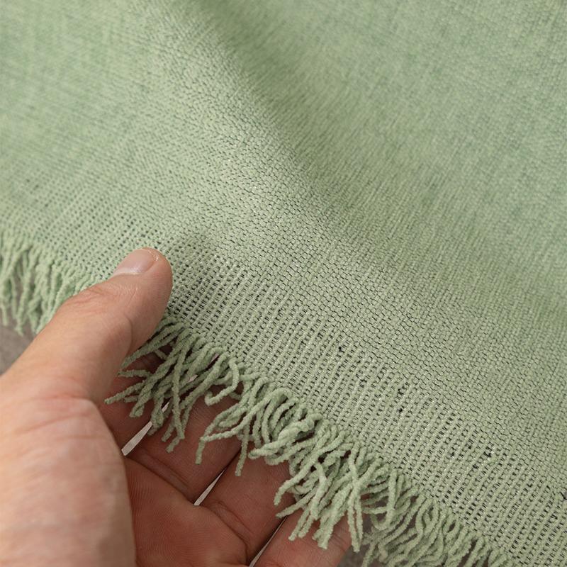 Solid Color Sofa Cover Towel Chenier Sofa Cushion All-inclusive Non-slip Cover Modern Simple Universal Cover