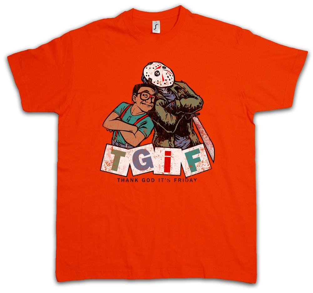 

TGIF I T-SHIRT Thank God it s Friday Family Steve Jason Urkel Fun Matters XL