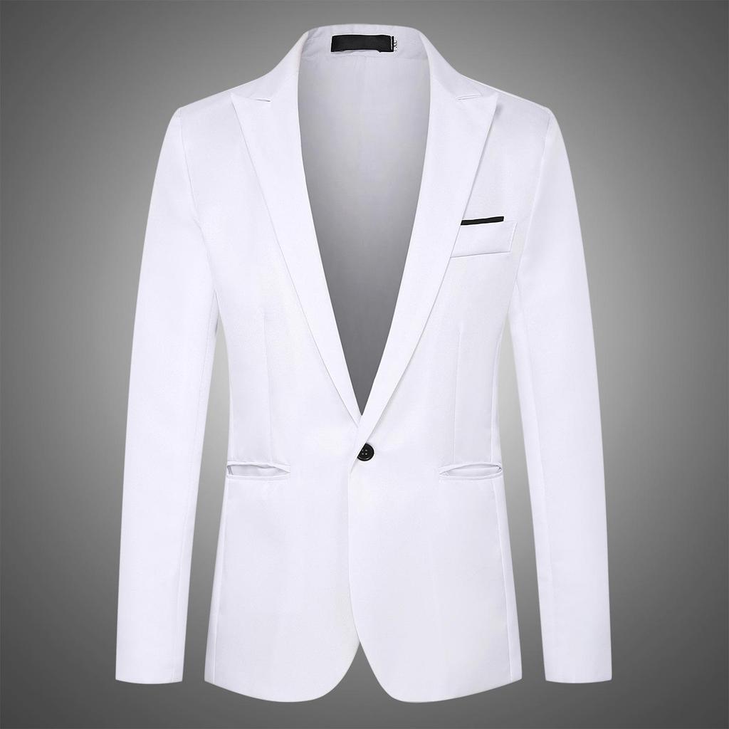 2025 Spring & Autumn Men's Korean One-Button Casual Suit Jacket
