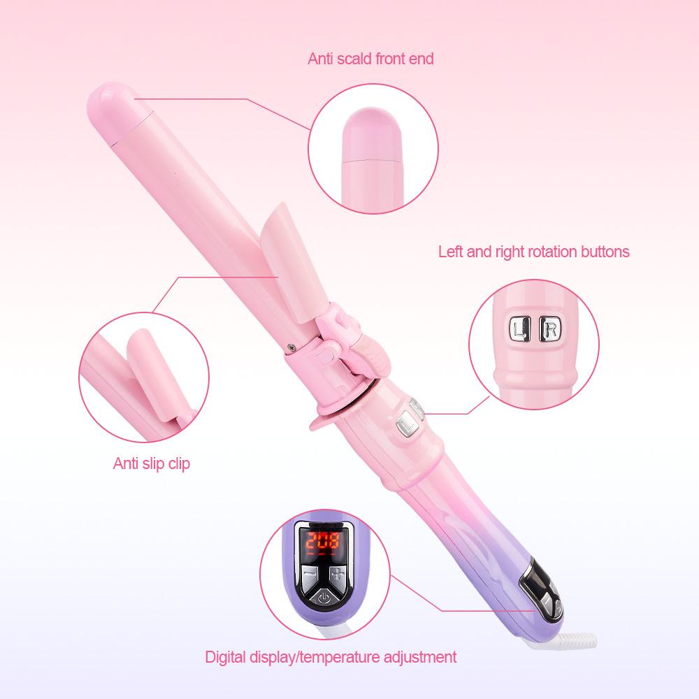 Automatischer rotierender Keramik-Lockenstab - Styling-Tool für große Wellen, Anpassbar