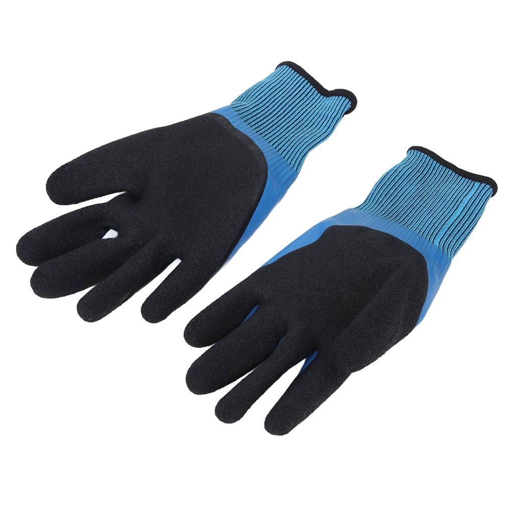 2 Pcs Electrical Insulated Gloves 1000V Voltage Double Sided Insulating Non Slip Nylon Rubber Electr