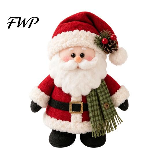 DIY Snowman Sewing Set Christmas Felt Craft Kit, Handmade Santa Gingerbread Elf Creative Art Activity Angel Material Holiday Supplies for Kids Adults