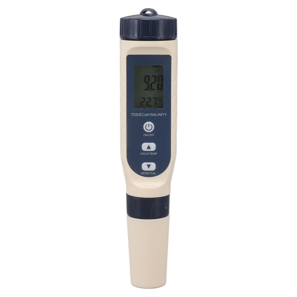 5 In 1 Water Quality Tester TDS EC PH TEMP SALT IP65 Waterproof Multifunction Water Meter with