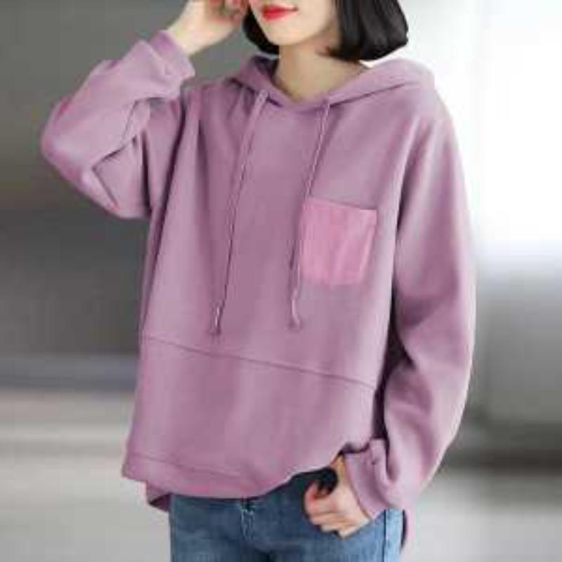 2025 New Autumn Women's Sweatshirt Versatile Loose Pullover Casual Long-sleeved Top