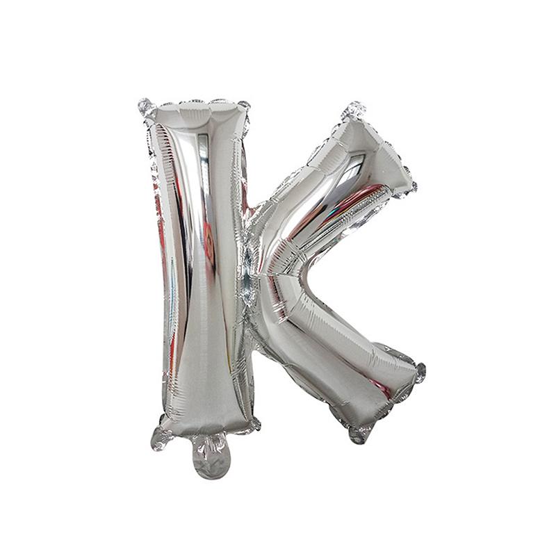 1/26Pcs 16 Inch Alphabet Foil Balloons Silver Aluminum Letter Balloons Reusable Decor Wedding Birthday Party Events