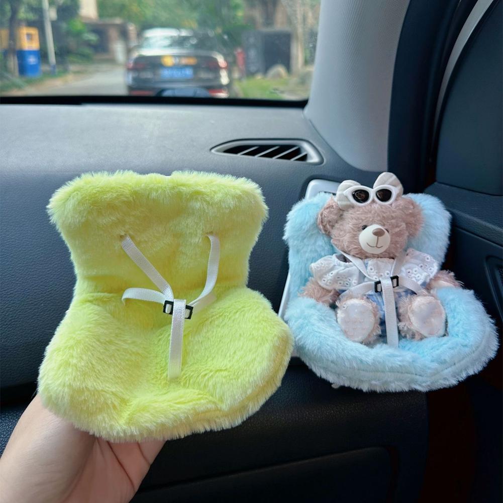 Geeignet für 17 cm süße Puppe, süßer Autosicherheitssitz, Auto-Luftauslass-Dekoration, Auto-Innendekoration, Ornament