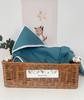 Bathrobe 100x100 Boho collection lace deep blue