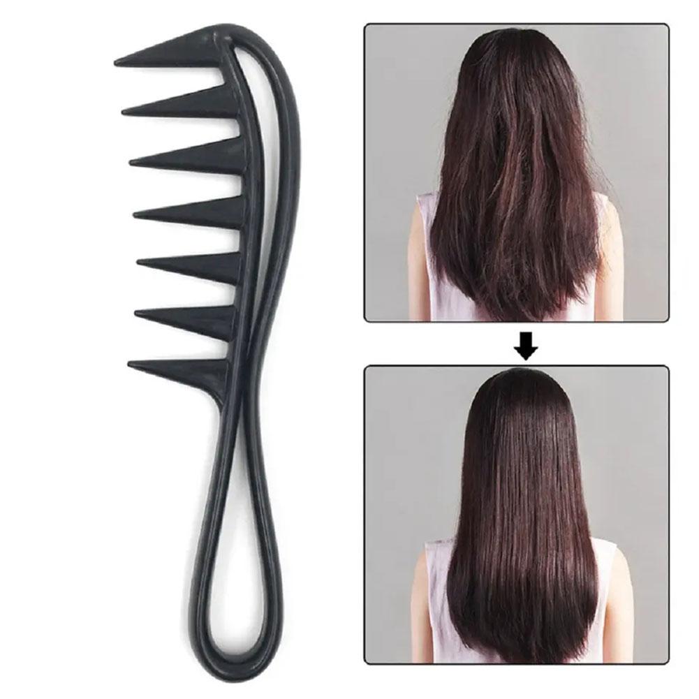 1/3/5PCS Barber Men Oil Comb Wide Tooth Shark Plastic Comb Hair Clipper Curling Hairdressing Comb Massage Barber Stlying Tools