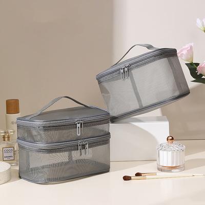 Kosmetiktasche mit großer Kapazität, praktische Toilettentasche, Aufbewahrungstasche für Reisen im Freien, wasserdicht, für Damen