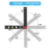 Digital Protractor Ruler Angle Finder, Protractor Ruler Level Tool, Multifunction Level Ruler 7 Inch, 3 Bubble Level