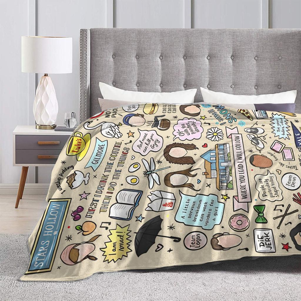 Gilmore Girls Blanket Coral Fleece Plush Textile Decor  Breathable Super Warm Throw Blanket for Home Couch Quilt