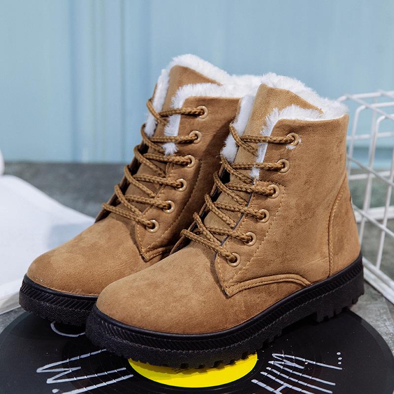 Fashion Women's Snow Boots New Ladies Snow Boots Winter New Women's Winter Shoes Women's Warm in the Tube Women's Cotton Shoes 785