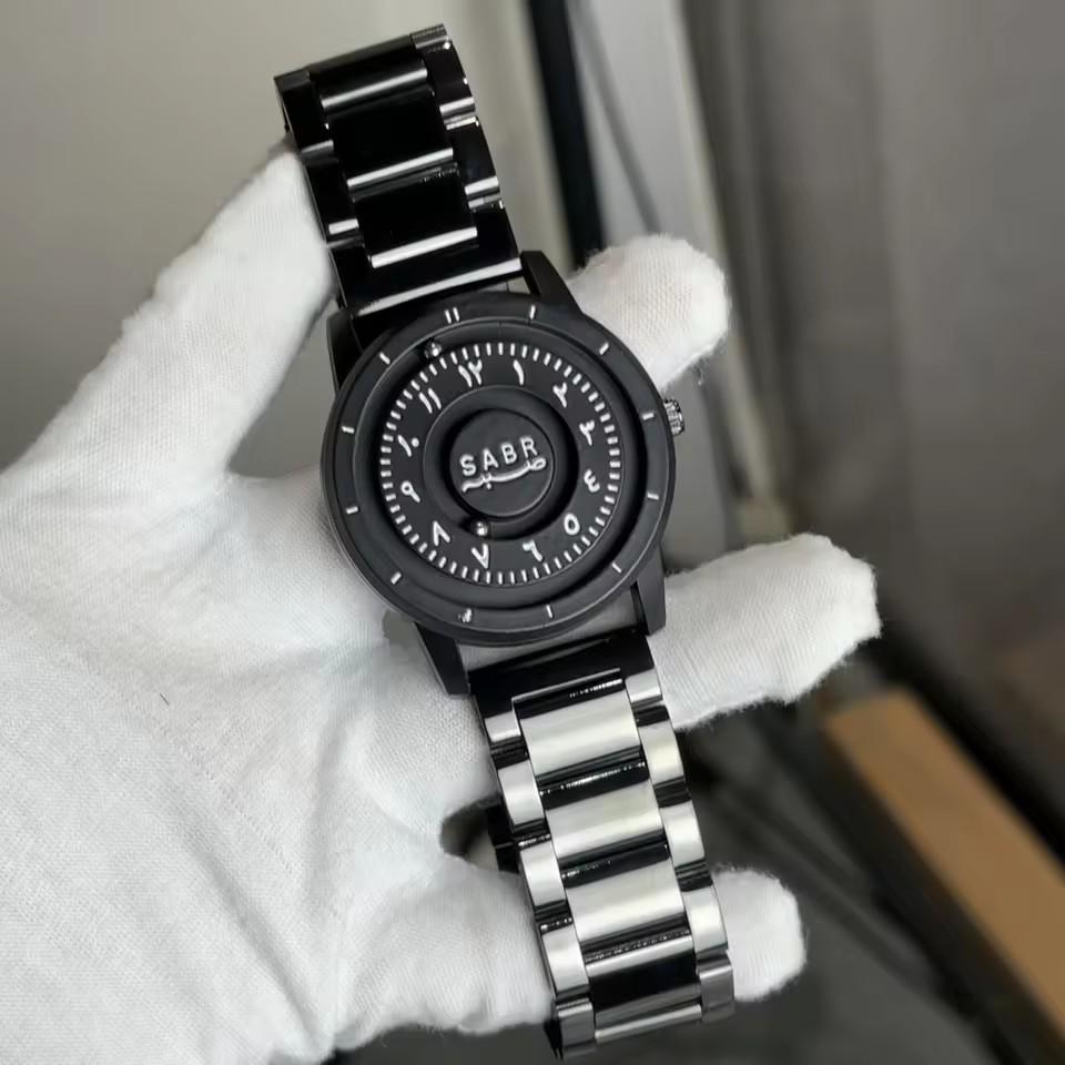 

Sabr Арабские цифры Мужские часы Магнитные стрелки-бусины с градуировкой Настраиваемый набор подарочной коробки для беззеркальных часов no box чёрный