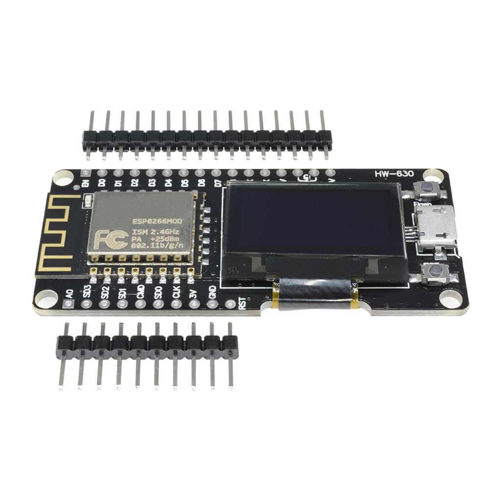 ESP8266 ESP-12F WIFI Module Wireless CP2102 Development Board 0.96 Inch OLED Display with Pin for Anrduino NodeMCU WeMos