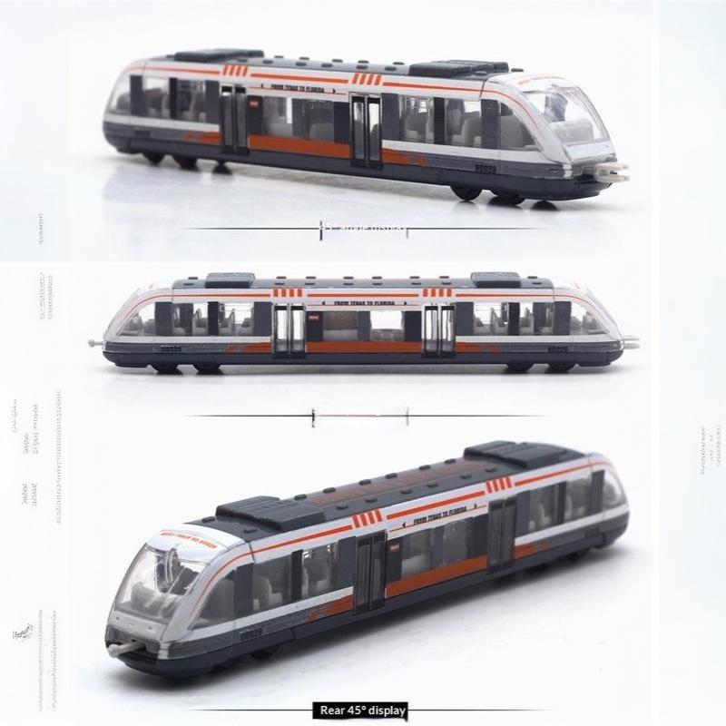 Alloy Subway Model Toy Sliding Simulation Metro Train Model Colorful Kids Educational Toy For Children Play Collection Gift