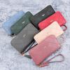 Korean Style Women's Tassel Clutch Wallet with Phone Pocket and Hand Strap