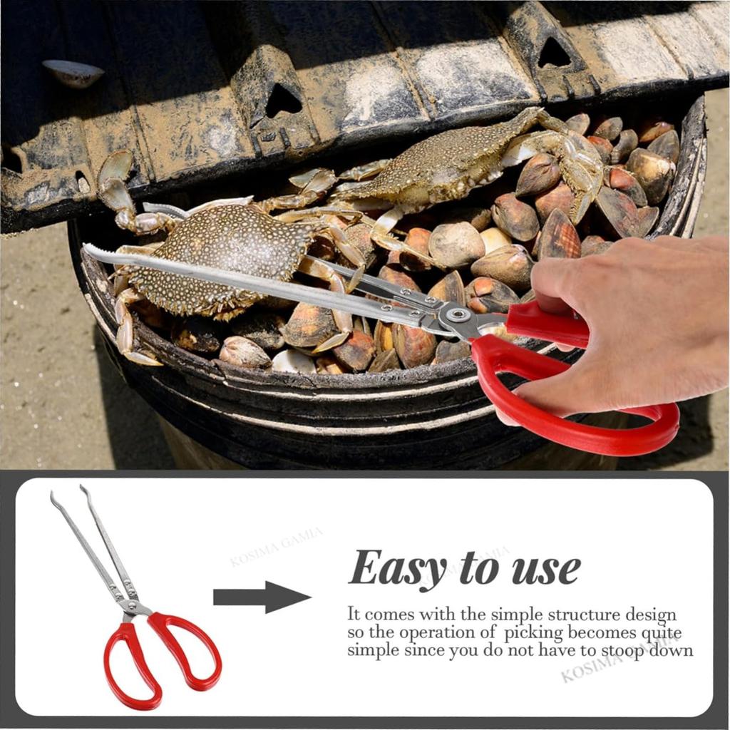 Heavy Duty Anti Slip Garbage Tongs Colorful Aluminum Allodurable Outdoor Pliers For Crab Fishing Magic Tool Long Fish Catcher
