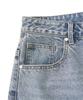 EXCONTAINER Incision Bermuda Denim Pants (Light Blue)