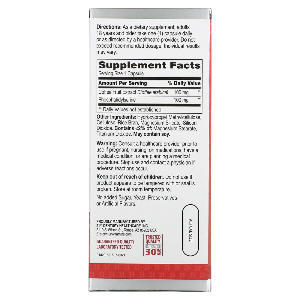 21st Century Sentry Brilliant Brain Brain Function Supplement, 30 Capsules