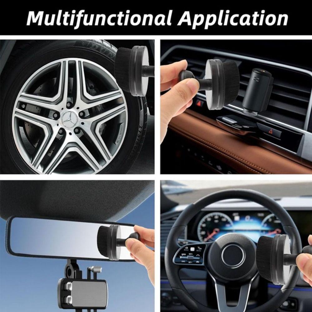 High-Density Car Tire Brush with Stand Tire Shine Brush  for Tire Polish Wax Care