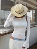 Kai Kuo 2026 Spring/Summer Y2K Style Slim Fit Bell Sleeve Woolen T-shirt for Women