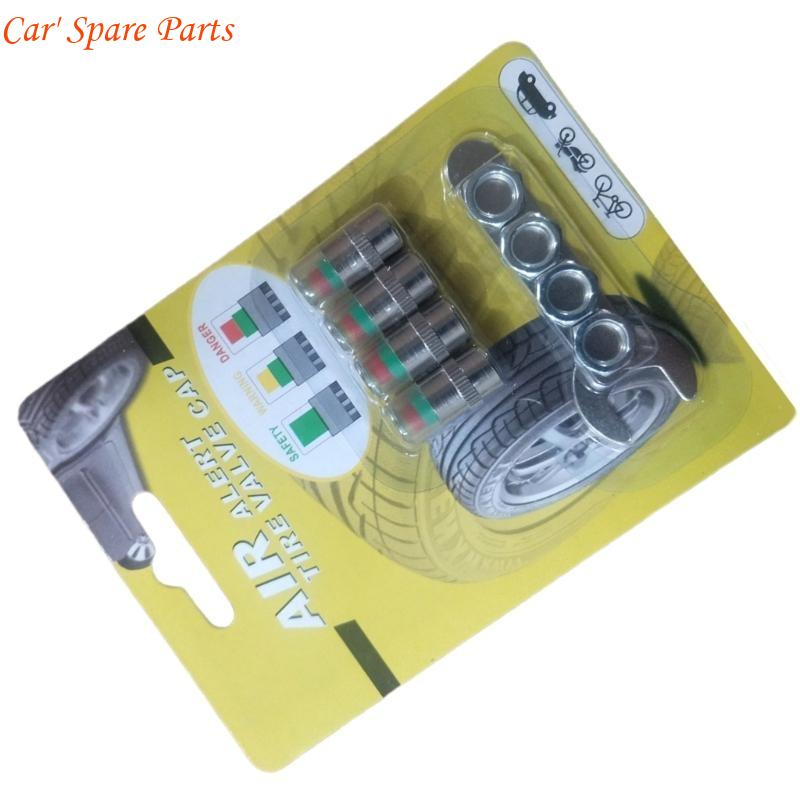 Y4UA Digital Display Auto Car Tire Pressure Gauge Alerts Monitoring Valves Caps External Valves Detection