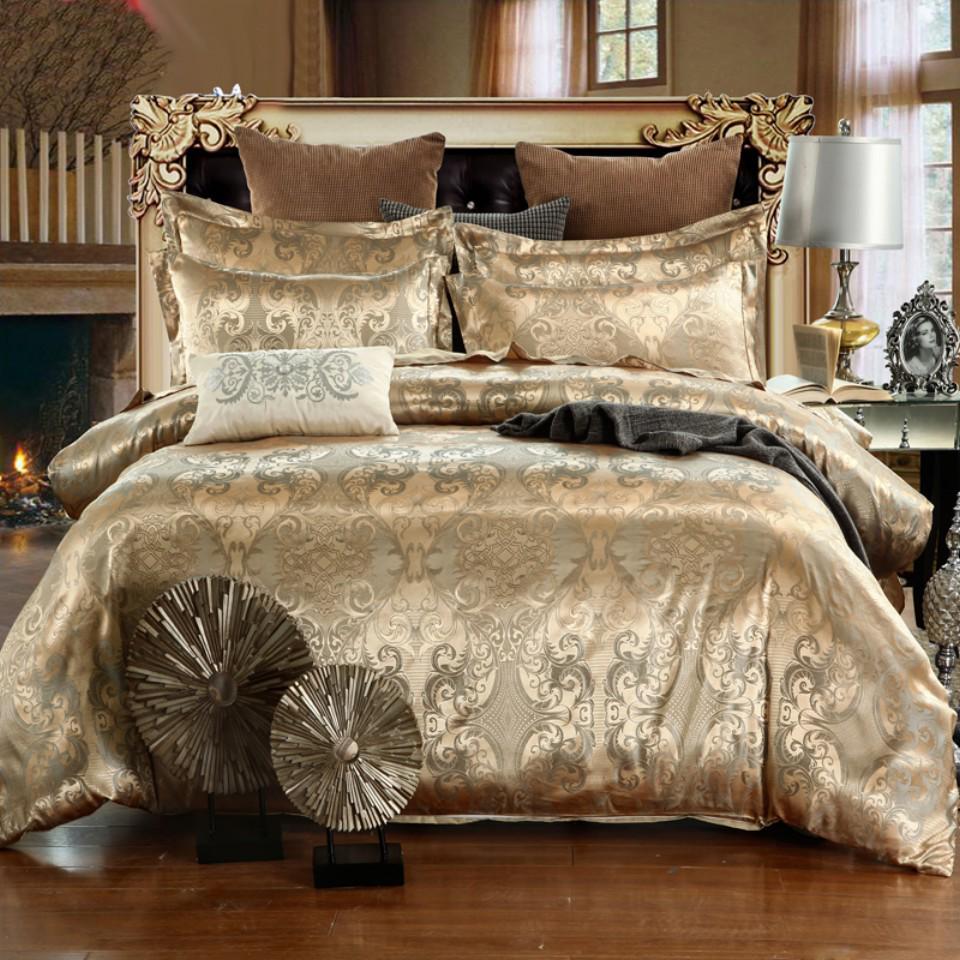 Wedding Bedding European Jacquard Quilt Set Three-Piece American Bed Sheet Embossing