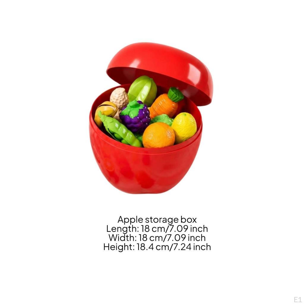 22 Pieces Toy Fruit Set RealisticLooking Play Pretend Meals Bright Colors for Children