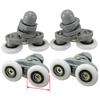 2pcs Shower Door Rollers Wheels Runners Pulley Pulleys 20/23mm Wheels Bathroom Door Runners Sliders