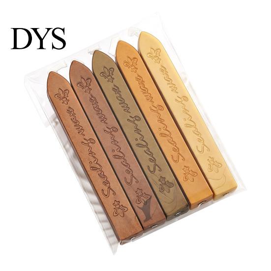 Wax Sealing Sticks for Crafts 5PCS Sticks, with Wicks, Classic Color Seal Stamp Accessories Strips, Envelope And Vintage Craft Decor Professional