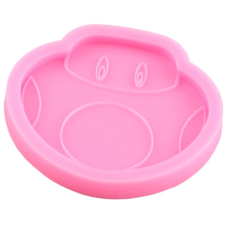 Soppsjokoladeform Soppsilikonformer Kakepyntverktøy Cupcake Topper Godteri Sjokoladegummipastaformer
