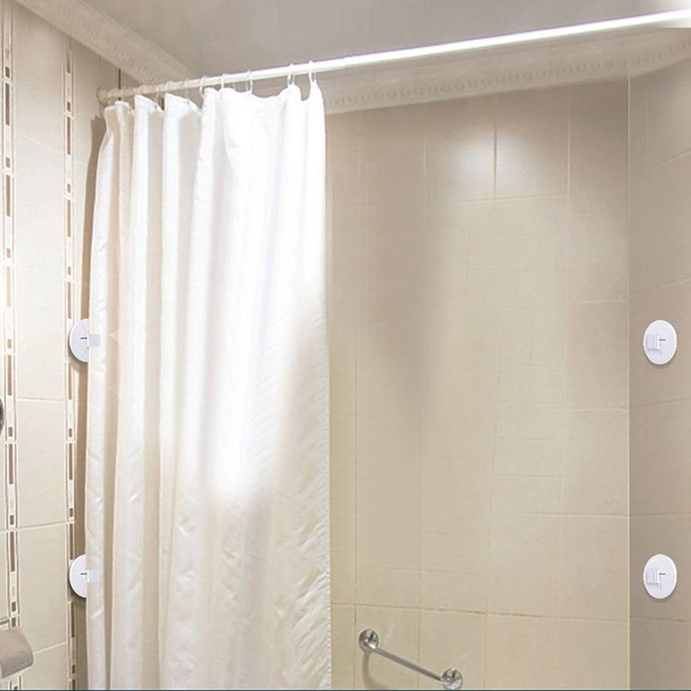 Anti Splash Wall Mounted Self Adhesive Bathroom Accessories Curtain Clip Curtain Buckle Guard Clip