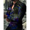 3D Print Animal Tiger Graphic Shirts Casual Long Sleeve Oversized Button Down Shirts For Men Fashion Designer Comfortable Blouse
