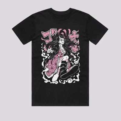 Anime Cute Demon Nezuko T-Shirt Size S-5XL, Gift For Friends, For Kids